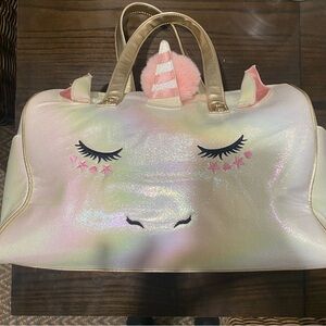 EUC Unicorn duffle bag